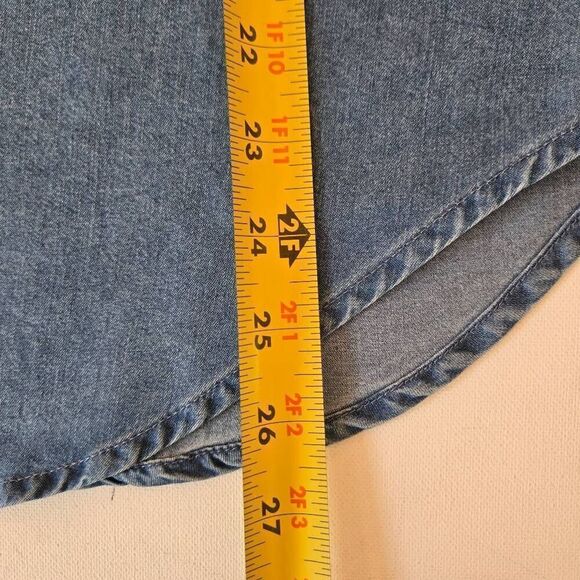 NWT Lucky Brand Womens Tencil Long Sleeve Button Down Shirt Blue Size Small - Picture 11 of 13